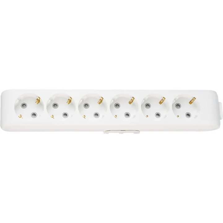 DIFA Pack VİKO Multi-Let 6lı Topraklı Ç.K Klemensli Priz, Beyaz