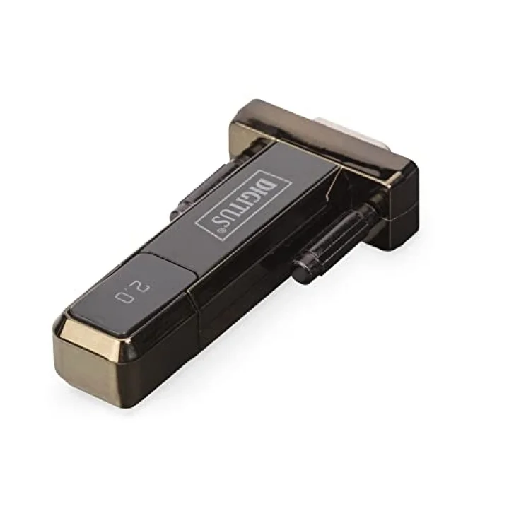 Dıgıtus Usb Seri Adaptör - Rs232 Dönüştürücü - Usb 2.0 Tip A - Dsub 9M - Ftdı Ft232Rl Çip Seti - 80 Cm Kablo Dahil
