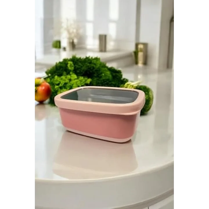 Dikdörtgen Saklama Kabı 2 L Pembe Vp-931, Pembe
