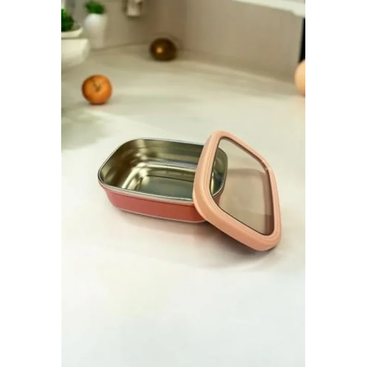 Dikdörtgen Saklama Kabı 820 Ml Pembe Vp-929, Pembe