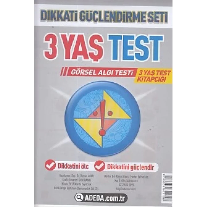 Dikkati Güçlendirme Seti 3 Yaş Test