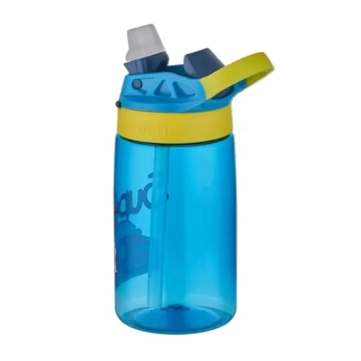 Diller 500ml Pipetli Desenli Tritan Çocuk Su Matarası (Mavi)