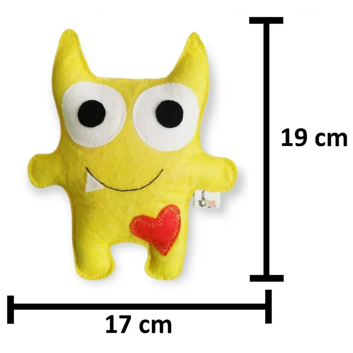 Dino Canavar Sarı 23cm Catnip + Kedi Zili