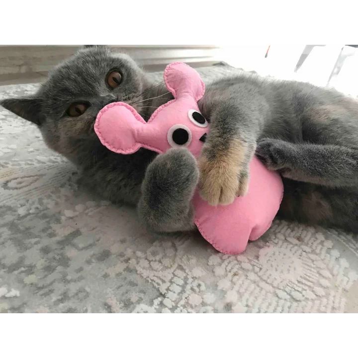 Dino Tavşan Catnip + Kedi Zili