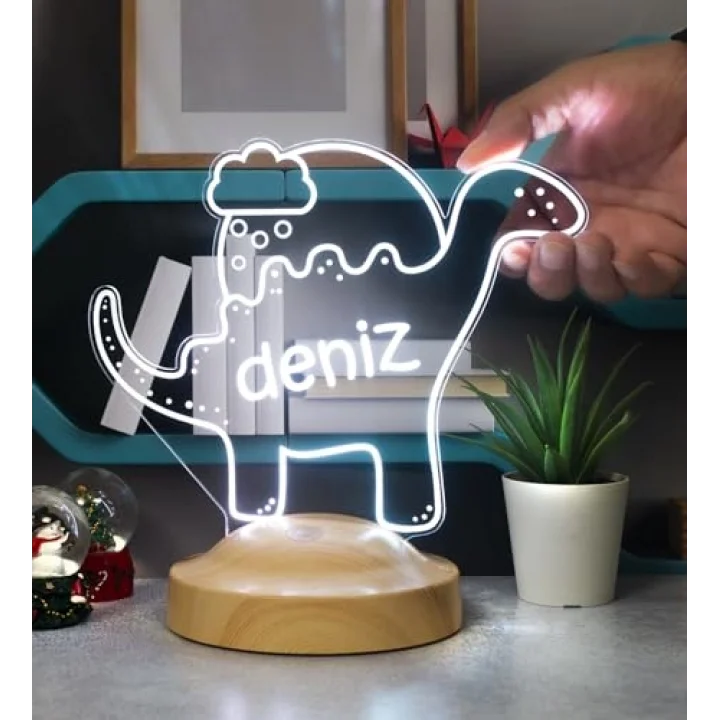 Dinozor Bebek Hediyesi, Çocuklara Hediye Led Lamba, Doğum Günü Hediyesi Sevimli Dino, Dinazor Temalı Parti, Çocuk Odası Gece Lambası