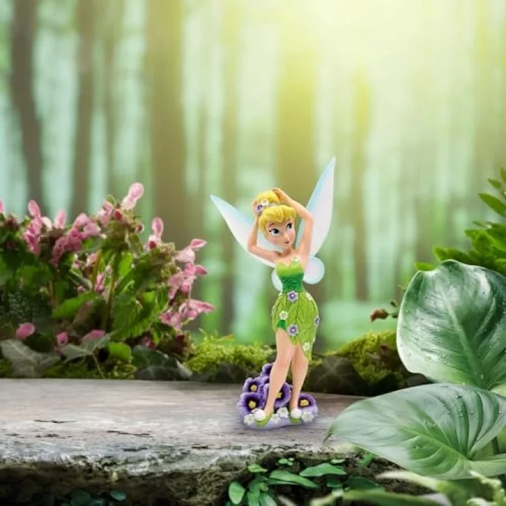 Disney Showcase Botanical Tinker Bell Hercai Menekşe Heykelcik, 20.6 cm, Çok Renkli