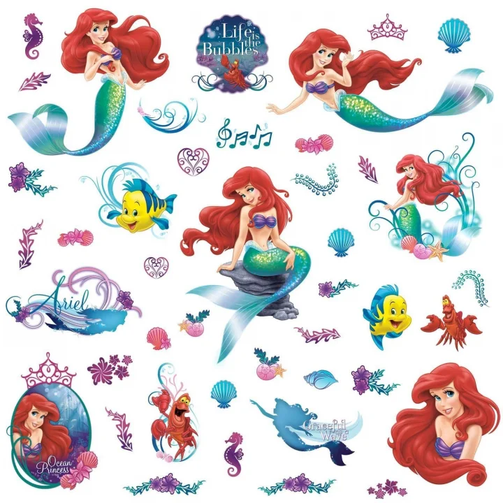 Disney The Little Mermaid, çok renkli