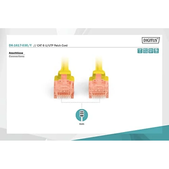 DK-1617-030/Y Professional Yüksek Kaliteli Cat 6 U/Utp Ara Baglantı Kablosu - Lszh