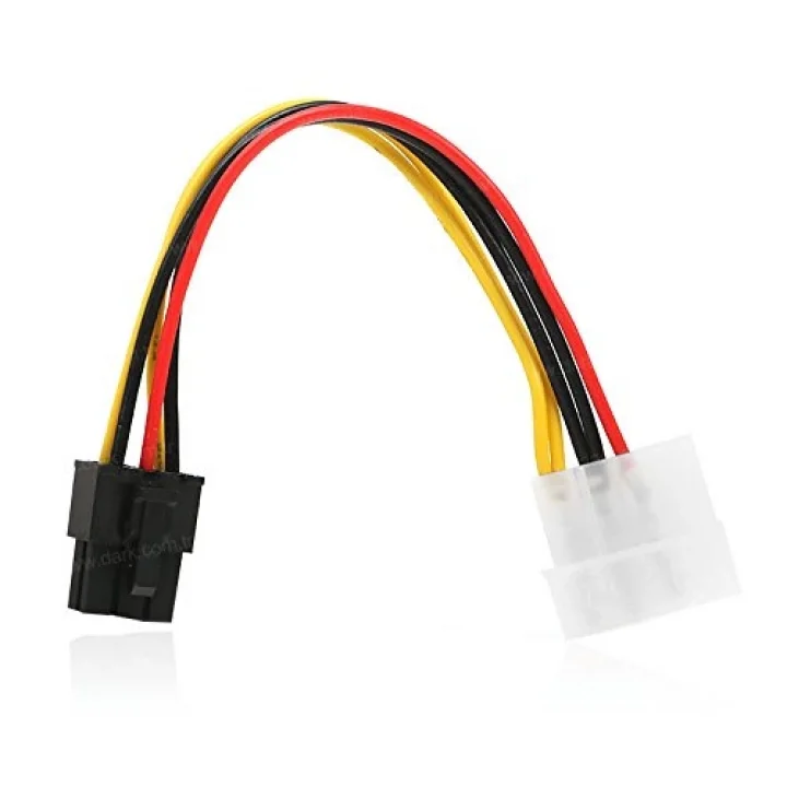 DK-CB-P103 Molex 4 PIN - 6 PIN PCI-E Dönüşütürücü Güç Kablosu