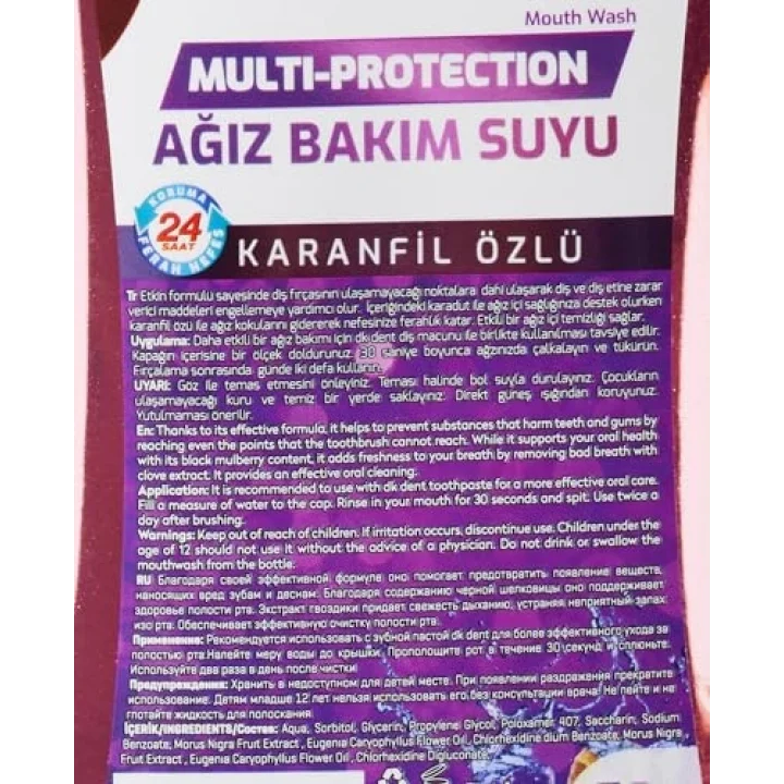 DK DENT Karanfil Özlü Ağız Bakım Suyu 500 ml