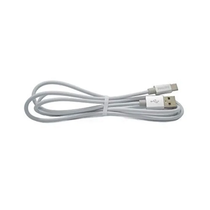 DLC2528M 1.2 Metre Elastik Type-C Kablo, Gri
