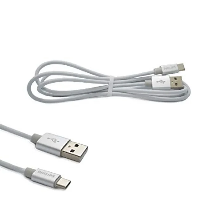 DLC2528M 1.2 Metre Elastik Type-C Kablo, Gri