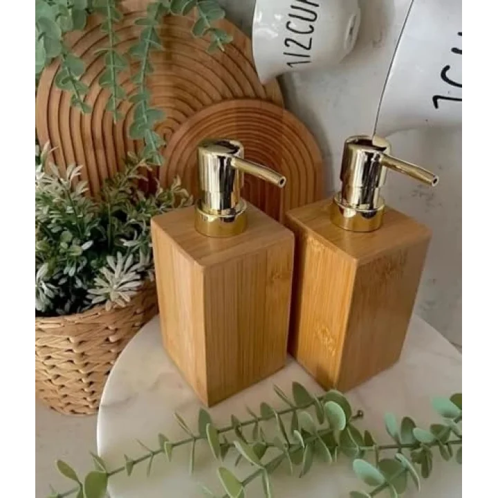 Doğal Bambu Ahşap Sabunluk Suya Dayanıklı Şık ve Pratik Mutfak Banyo Lavabo Aksesuarı