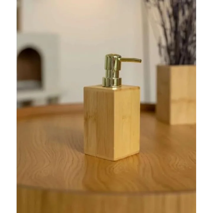 Doğal Bambu Ahşap Sabunluk Suya Dayanıklı Şık ve Pratik Mutfak Banyo Lavabo Aksesuarı