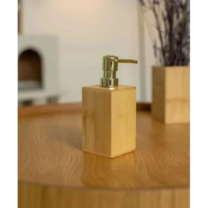 Doğal Bambu Ahşap Sabunluk Suya Dayanıklı Şık ve Pratik Mutfak Banyo Lavabo Aksesuarı