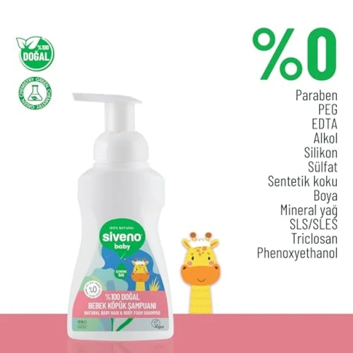 Doğal Bebek Köpük Şampuanı 250 ml