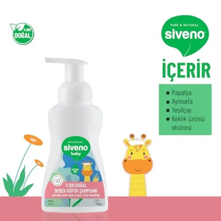Doğal Bebek Köpük Şampuanı 250 ml