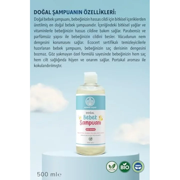 Doğal Bebek Şampuanı 500 ML