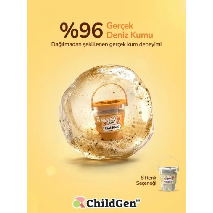 Doğal Oyun Kumu 500 gr - Sarı