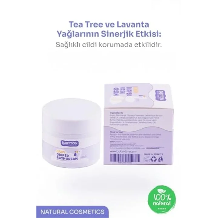 Doğal Pişik Kremi Çinko Içermez 50 ml