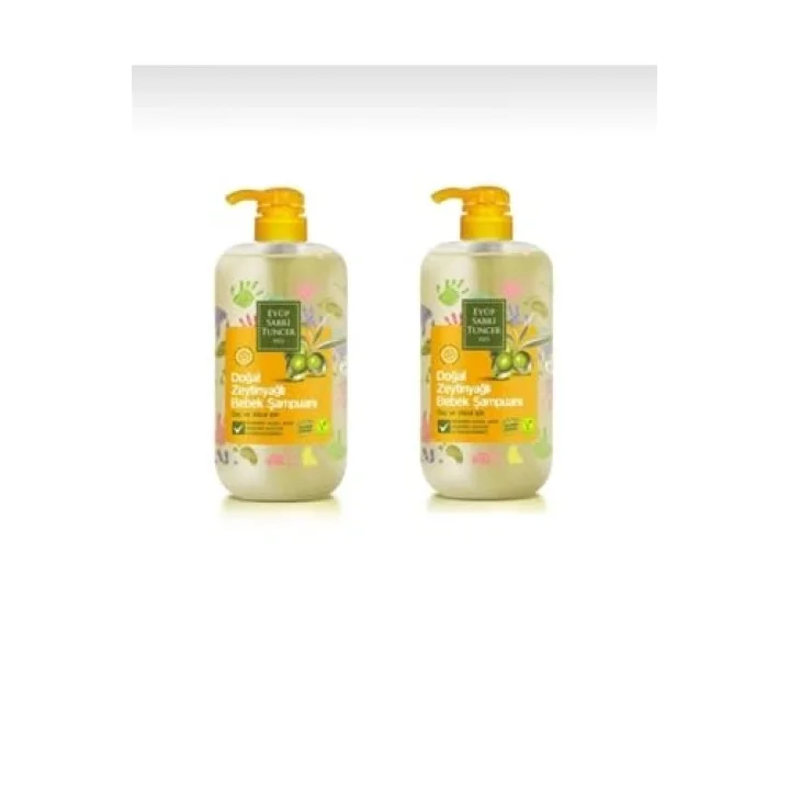 Doğal Zeytinyağlı Bebek Şampuanı 600 ml x 2