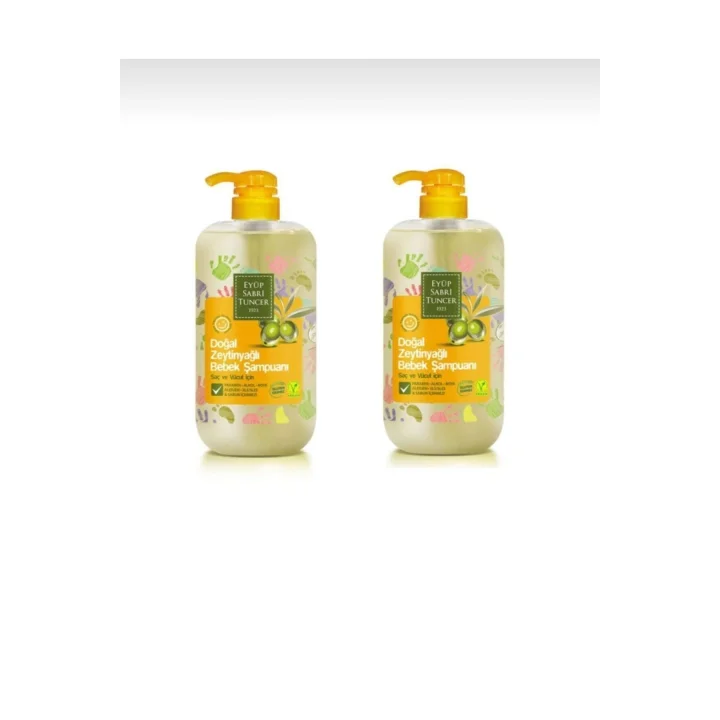 Doğal Zeytinyağlı Bebek Şampuanı 600 ml x 2