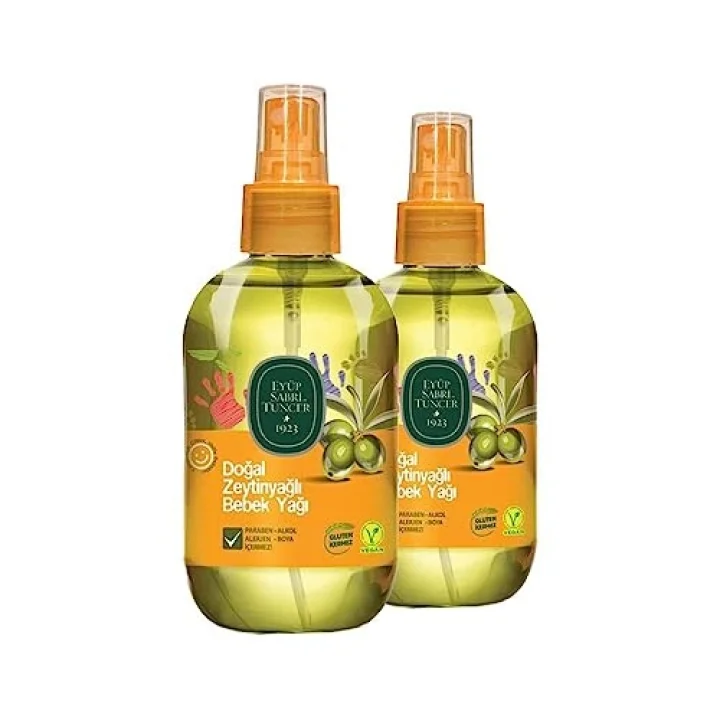 Doğal Zeytinyağlı Bebek Yağı 280 ml x 2