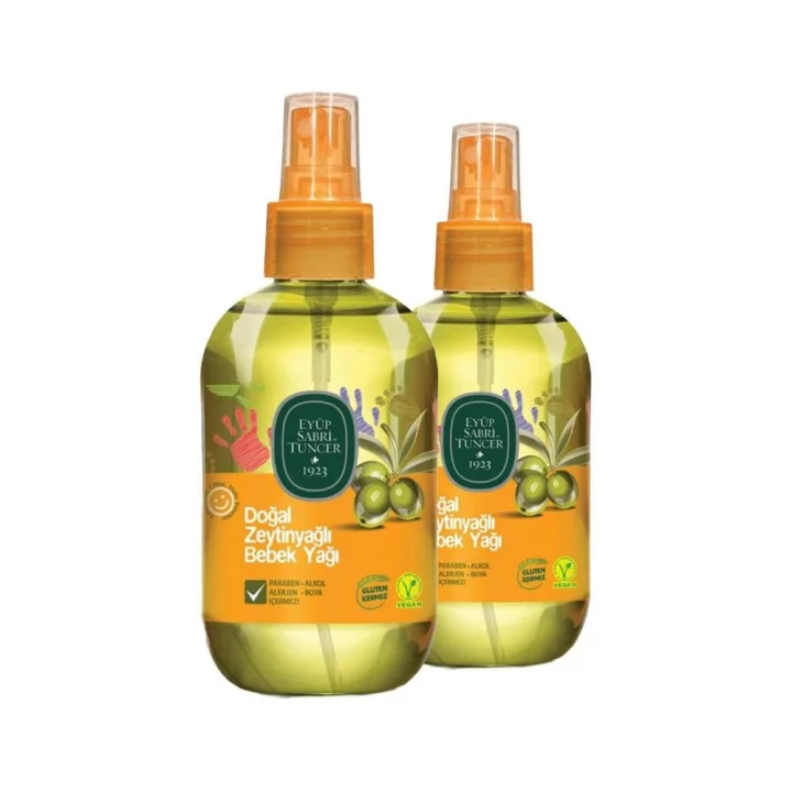 Doğal Zeytinyağlı Bebek Yağı 280 ml x 2