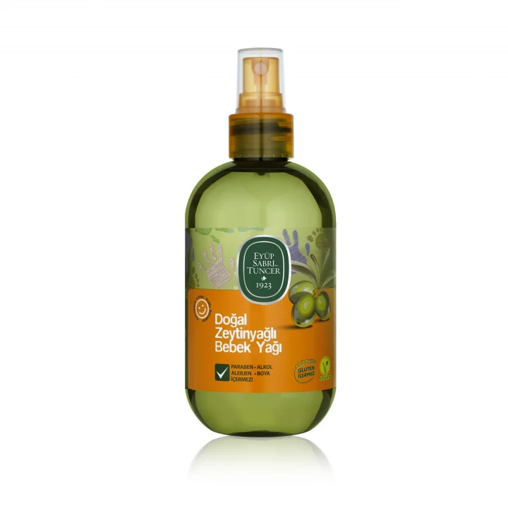 Doğal Zeytinyağlı Bebek Yağı, Pet Şişe, 1 Paket, 280 ml