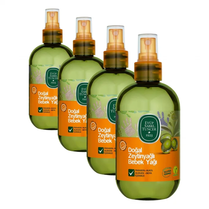 Doğal Zeytinyağlı Bebek Yağı, Pet Şişe, 1 Paket, 280 ml