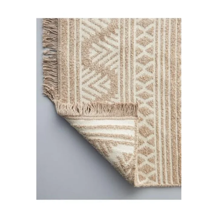 Dokuma Kilim 80X150 Cm Açık Krem - Kahve