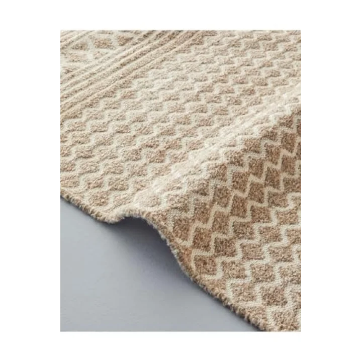 Dokuma Kilim 80X150 Cm Açık Krem - Kahve