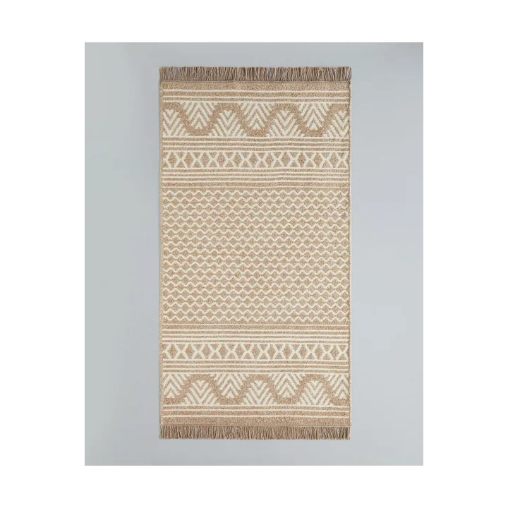Dokuma Kilim 80X150 Cm Açık Krem - Kahve