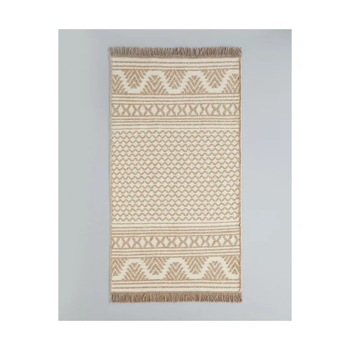 Dokuma Kilim 80X150 Cm Açık Krem - Kahve