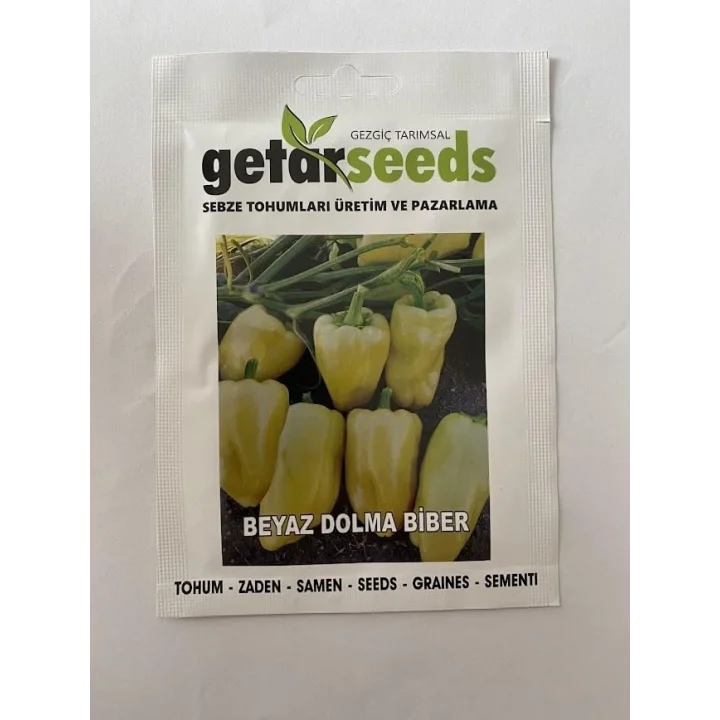 DOLMALIK BİBER BEYAZ (ÇOKLU TOHUM) - 3 Gram