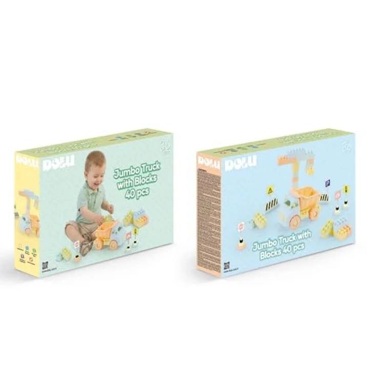 Dolu Jumbo Kamyon Ve Bloklar 40 Parça 5219