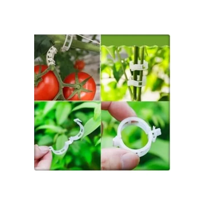 Domates Klipsi 100 Adet Sebze Sera Bitki Kelepçesi Sarmaşık Klips Gövde