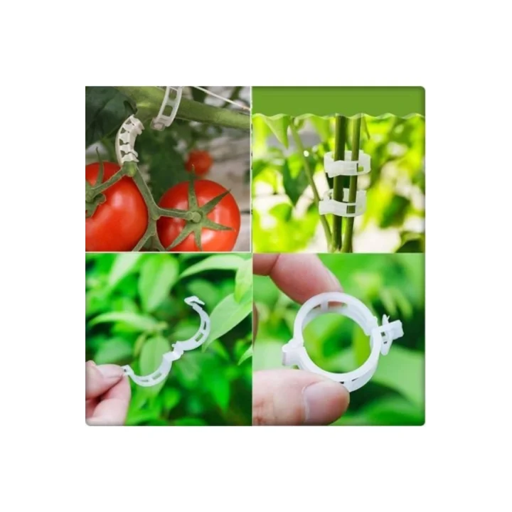 Domates Klipsi 100 Adet Sebze Sera Bitki Kelepçesi Sarmaşık Klips Gövde