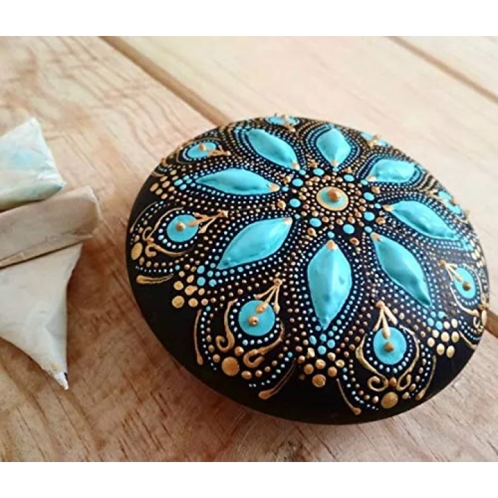 Dot Taş Görünümlü Ahşap 10 * 10 cm