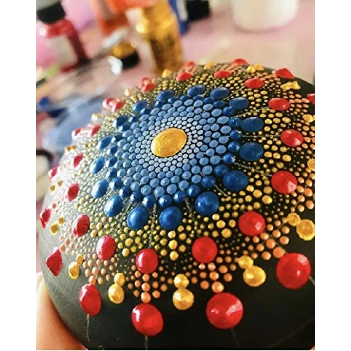 Dot Taş Görünümlü Ahşap 10 * 10 cm