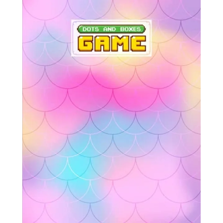 Dots And Boxes Game: Mermaid Glitter Scales Cover Dots And Boxes Game, A Classic Strategy Game - Large and Small Playing Squares, 120 Pages, size 8 x 10 by Doreen Keller