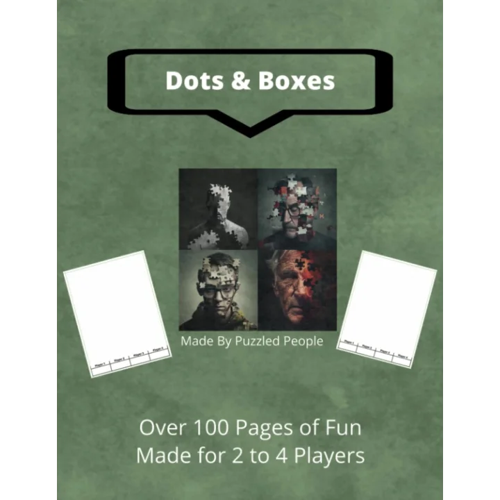 Dots & Boxes: Over 100 Pages: A Classic Strategy Game - Dot to Dot Grid - Large and Small Playing Squares - Big Book - Game of Dots, Boxes, Dot and Line, Pigs in a Pen - 2 to 4 Players