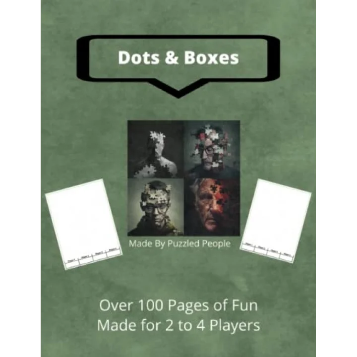 Dots & Boxes: Over 100 Pages: A Classic Strategy Game - Dot to Dot Grid - Large and Small Playing Squares - Big Book - Game of Dots, Boxes, Dot and Line, Pigs in a Pen - 2 to 4 Players