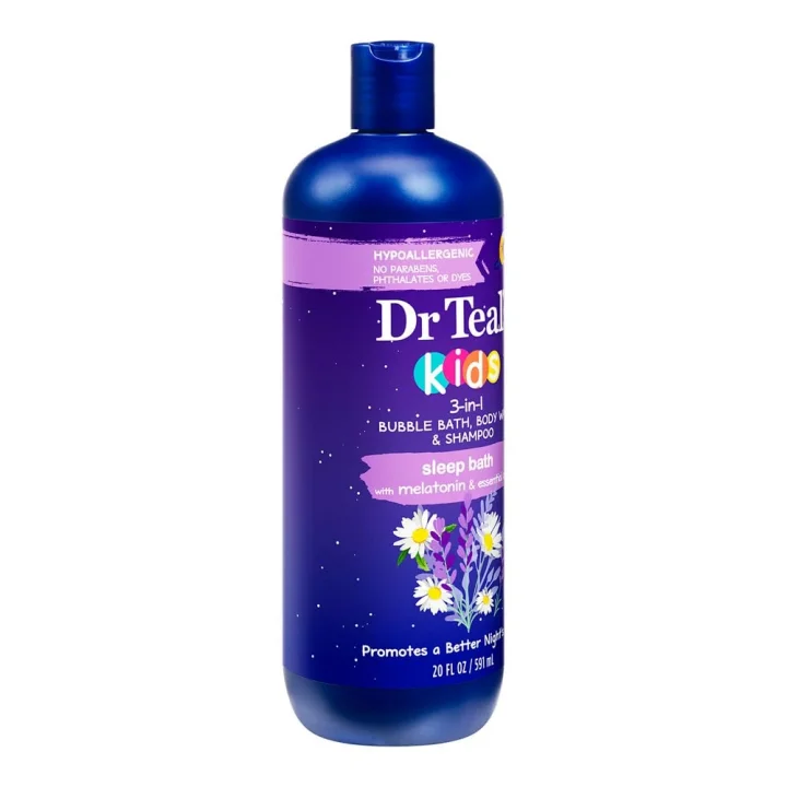 Dr.Teals Kids Sleep Bath 3in1 Banyo Köpüğü + Vücut Şampuanı + Şampuan 591ML