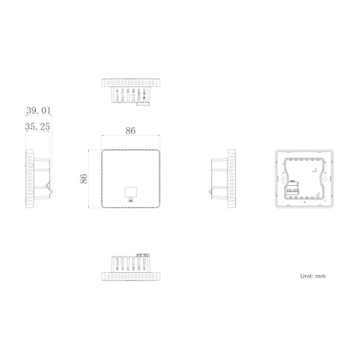 DS-3WAP521-SI AC1200 Dual Band Kurumsal Access Point Duvar Tipi