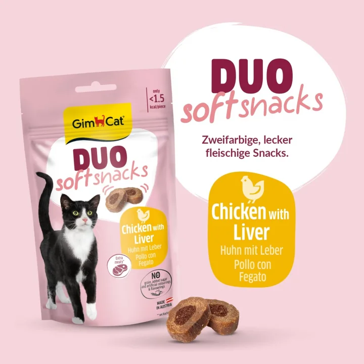 Duo Soft Snacks Chicken with Liver Kedi Ödülü 50 Gr