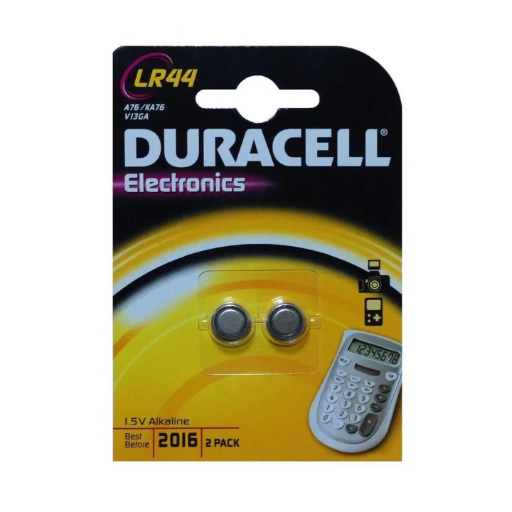 Mey İthalat® Duracell LR44/AG13/A76 1.5 Volt Alkalin Pil 2li Paket