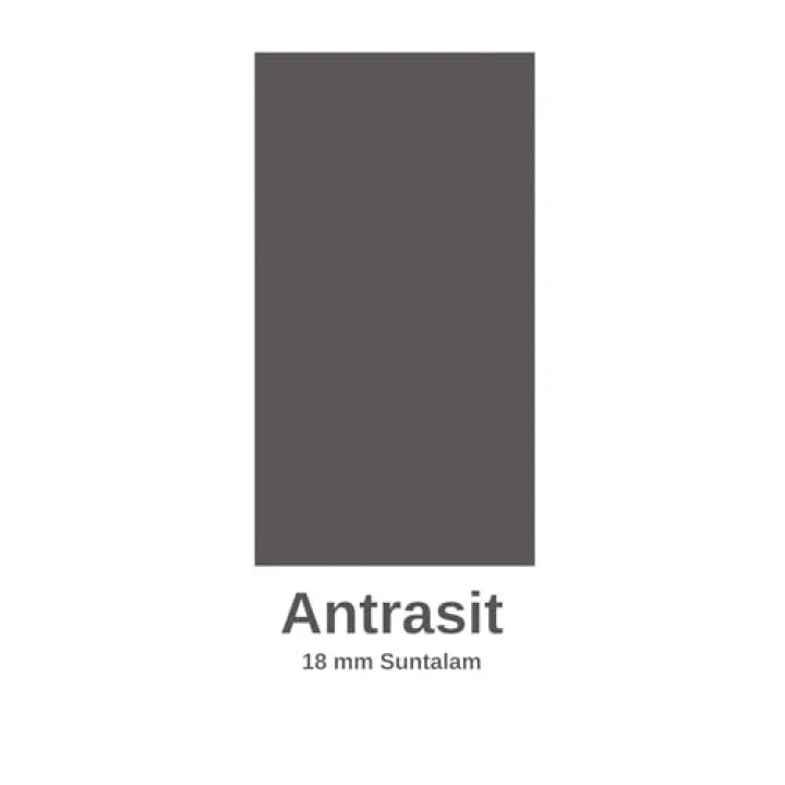 Duru Kitaplıklı Çalışma Masası Antrasit