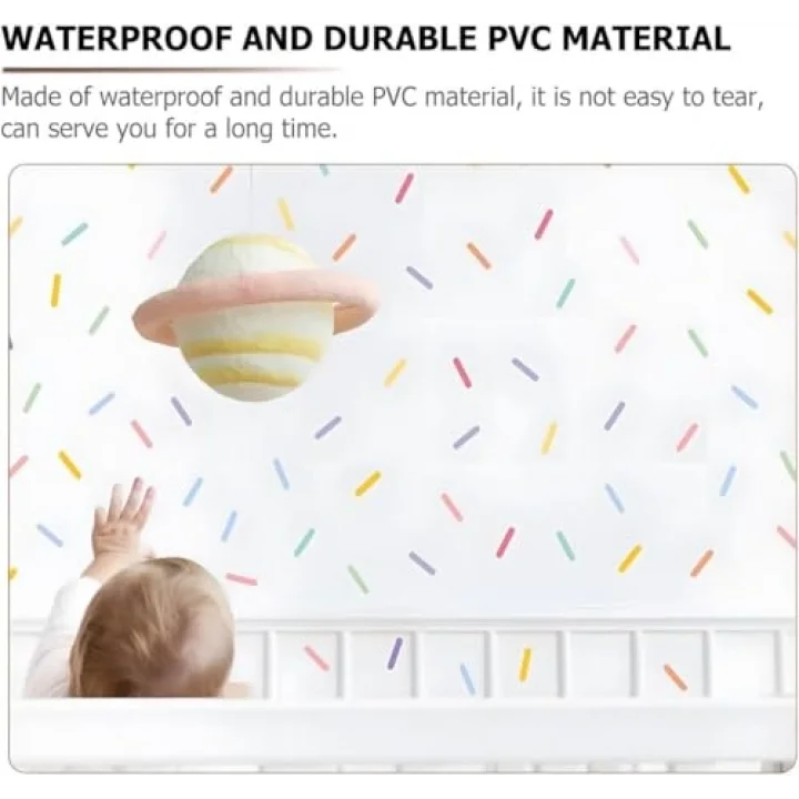 Duvar Çıkartmaları, Çocuklar için 8 Sayfa DIY Ev Dekorasyon Duvar Çıkartmaları, Çıkarılabilir Renkli Duvar Çıkartmaları, Çocuk Odası, Yatak Odası, Oturma Odası ve Oyun Odası için (Konfeti)