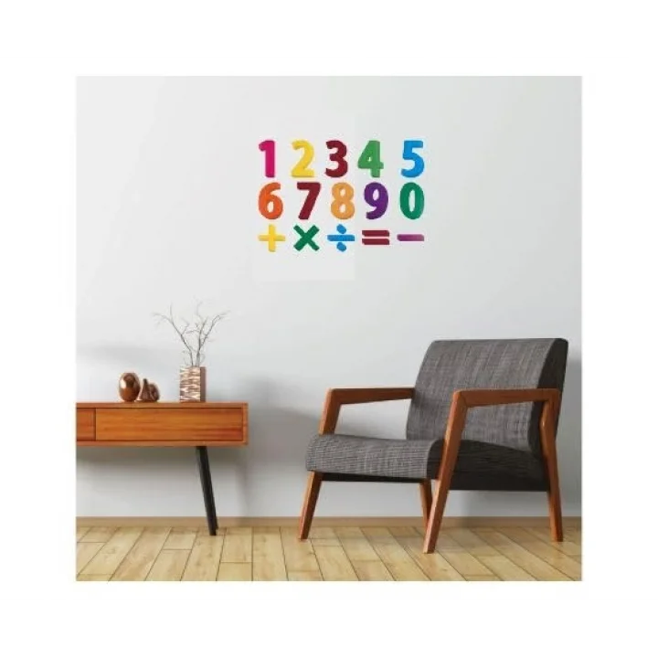 DUVAR SÜSÜ (STİCKER) 2 ADET RAKAMLI DESEN PVC 48X33X0,5CM